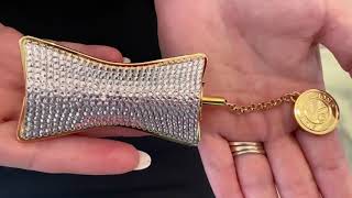 REFILLABLE LIPSTICK WITH DIAMOND SWAROVSKI® CRYSTALS - MADISON AVENUE