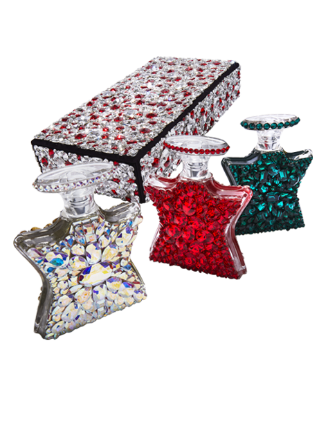the new bond st swarovski velvet trio box